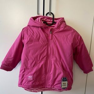NWT JoJo Maman BeBe Girls Reversible Jacket